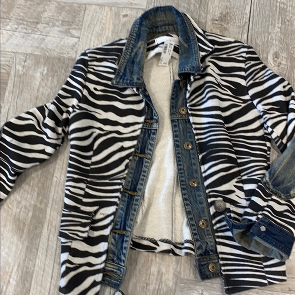 Denim and Cotton Jacket. made in Italy. NWT